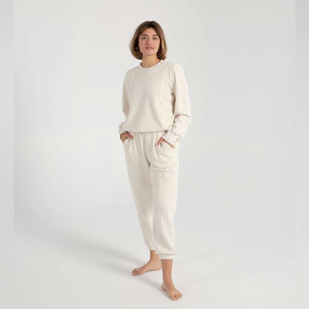Women’s Apiece Apart Dinas Jogger Pants in Cream Size XS Retails: $198